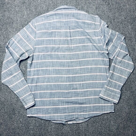 Marine Layer Button Down Blue Striped Liberty Casual Summer Shirt Mens Large - Picture 5 of 8